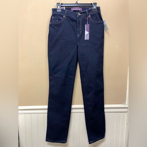 Gloria Vanderbilt Dark Wash Amanda Heritage Fit Tapered Leg Jeans Size 4 NWT - Picture 1 of 6